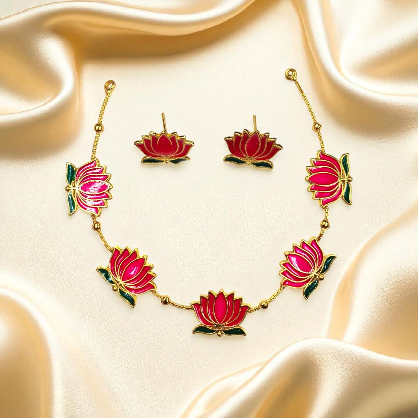 Lotus Necklace Set
