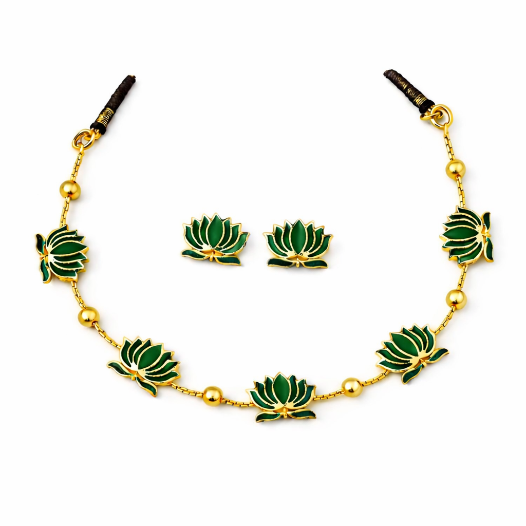 Lotus Necklace Set