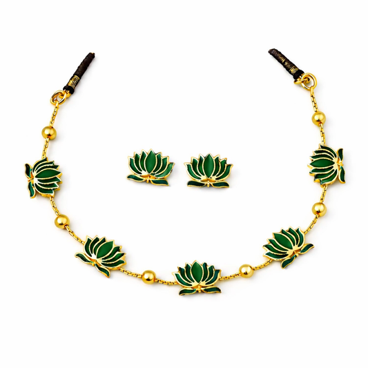 Lotus Necklace Set