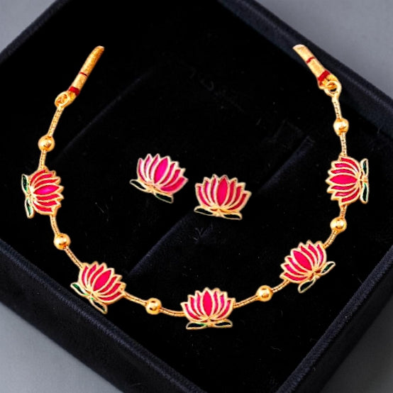 Lotus Necklace Set