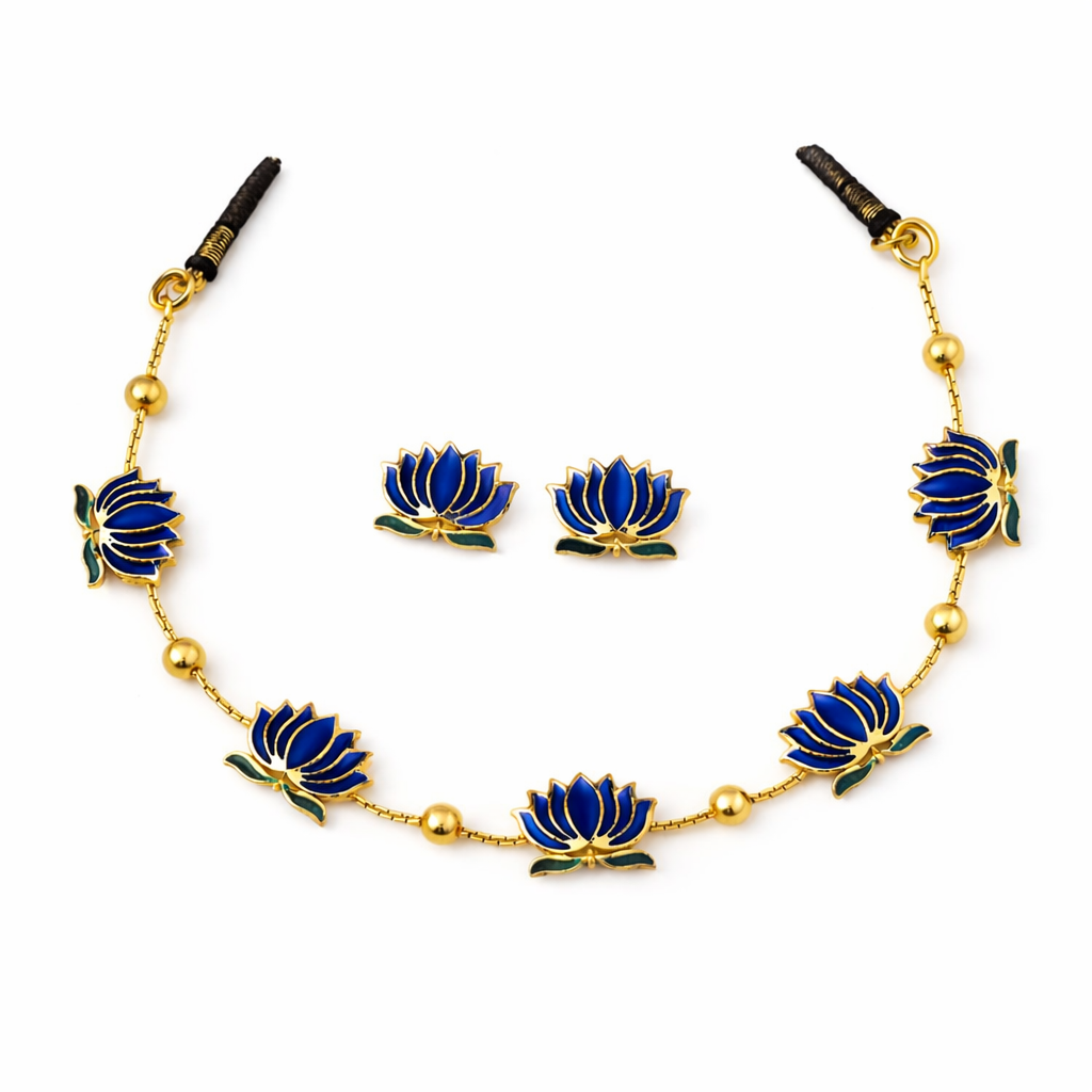Lotus Necklace Set