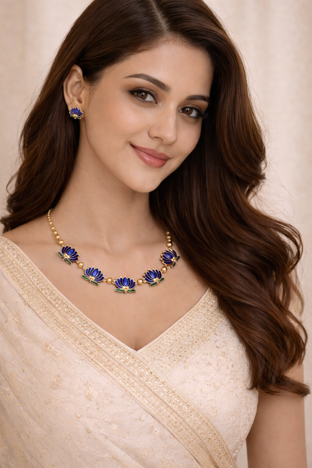 Lotus Necklace Set