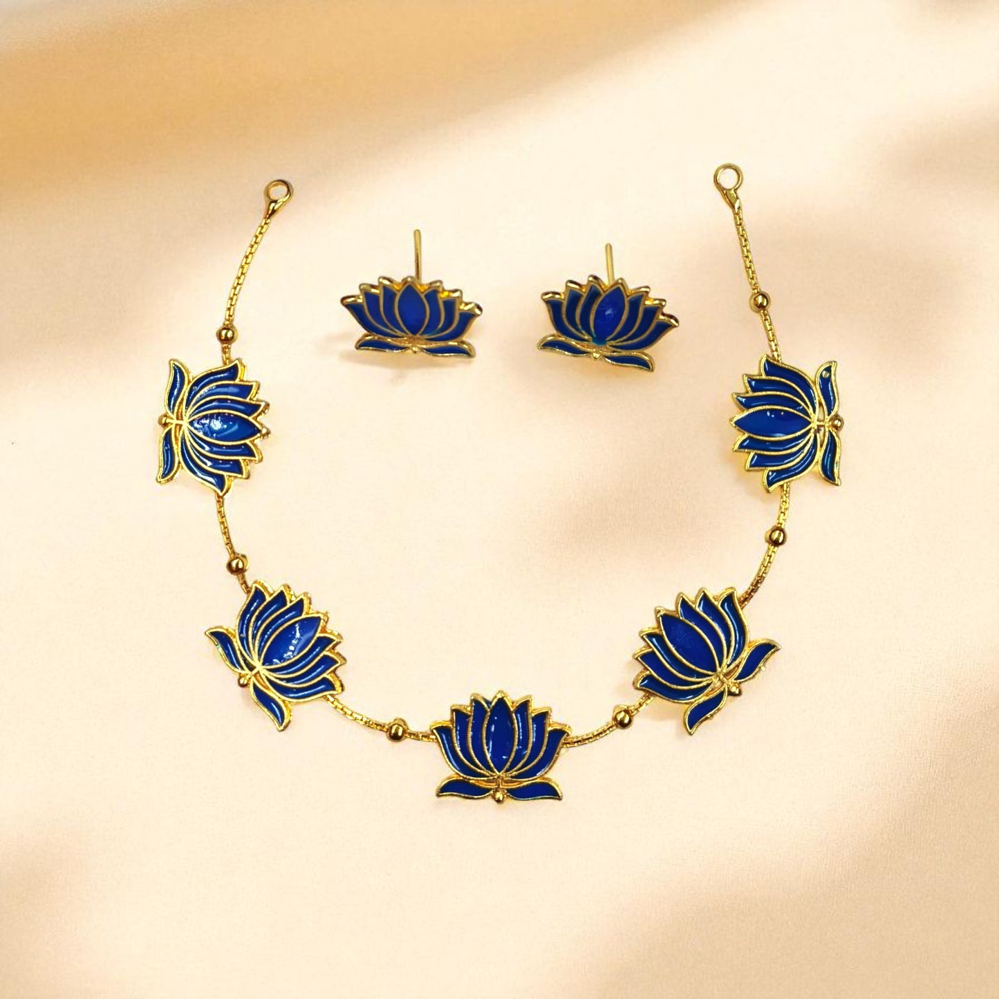 Lotus Necklace Set